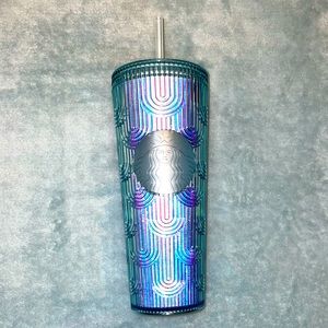 ✨🧜‍♀️Starbucks Spring Iridescent Mermaid Tail Scales Blue